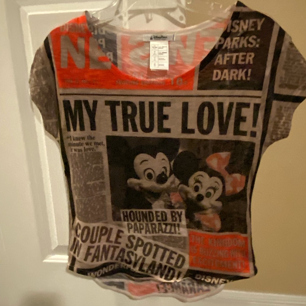 Disney Mickey Mouse and Donald Duck Newspaper t shirt